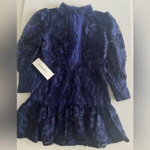 Bardot junior Navy Lace Dress size 5 kids